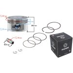 Piston 4t pour scooter moretti 150 cm3, diam�tre : 57, 4 mm, largeur : 15 mm, course : 20 mm, complet ...