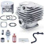Piston et cylindre pour stihl 028 028av 028avs 028wb tronconneuse, cylindre + piston + joint + bougie ...