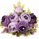 Pivoine de coeur de bourgeon de style europ�en, fleur artificielle, d�coration de salle de mod�le de ...