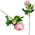 Pivoine en mousse rose clair 44 cm