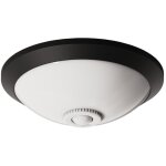 Plafonnier avec dtecteur de mouvement 2xe27 ip20 noir 400. 010. 143 horoz