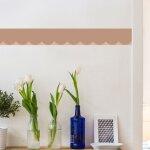 Frise d�corative adh�sive, feston beige, 9 cm x 300 cm