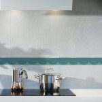 Frise dcorative adhsive, feston bleu canard, 5 cm x 300 cm