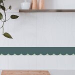 Frise d�corative adh�sive, feston vert, 9 cm x 300 cm