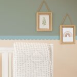 Plage - frise d�corative adh�sive, festonn�e bleu, bleu canard, feston, 9 cm x 300 cm