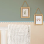 Plage - frise d�corative adh�sive, festonn�e bleu, feston, bleu canard, 5 cm x 300 cm