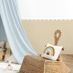 Plage - papier peint dcoup prencoll, soubassement, festonn beige, festons, uni, raccordable, 83 ...