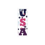 Plage - sticker rfrigrateur et lave vaisselle, usa colors coeurs et toiles amricain, 180 cm x 59, ...