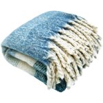 Plaid aspect mohair 100% polyester recyclé hygge 70x180 cm Plaid aspect mohair 100% polyester recyclé hygge 70x180 cm