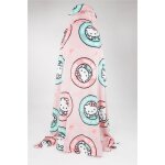 Plaid  capuche 120x150 cm hello kitty rose