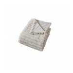 Plaid ctel beige effet fourrure matisse - 125x150cm - beige