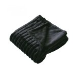 Enjoy home - plaid c�tel� noir effet fourrure matisse 180x220cm - 180x220cm - noir