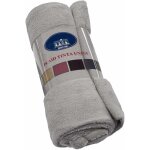 Plaid couverture doux velout pile chaud duveteux enveloppant sofa lit fauteuil gris - 130x160 cm