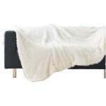 Plaid effet peluche et polaire 220 x 240 cm nuage