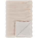 Plaid fausse fourrure blanc - esprit cocooning fallon