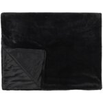 Linnea - plaid fausse fourrure collection opulence 120x150 cm coloris noir Linnea - plaid fausse fourrure collection opulence 120x150 cm coloris noir