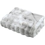 Plaid fausse imitation fourrure moelleux gris clair 180x220 cm Plaid fausse imitation fourrure moelleux gris clair 180x220 cm