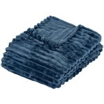 Plaid flanelle mattias 130x170cm atmosphera cr�ateur d'int�rieur