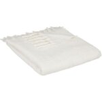 Atmosphera - plaid kodi 180x130cm blanc ivoire crateur d'intrieur