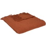 Atmosphera - plaid kodi 180x130cm rose terracotta crateur d'intrieur