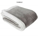 Toison d'or - plaid micro fourrure double face 'week end' week end flanelle - 130 x 150 cm
