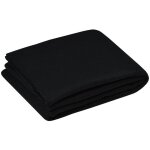 Plaid polaire carlton uni 125 x 150 cm noir