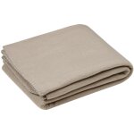 Plaid polaire collection uni 125 x 150 cm beige