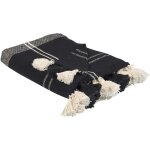 Beliani - plaid rectangulaire 130 x 170 cm coton motif en damier noir kulac Beliani - plaid rectangulaire 130 x 170 cm coton motif en damier noir kulac