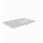 Plan simple vasque dporte  droite resiloge - 90 cm