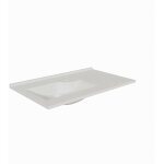 Plan simple vasque dporte  gauche resiloge - 90 cm