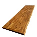 Plan de travail acacia massif bord naturel huil� l. 250 x p. 65 cm, ep. 36 mm