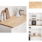 Plan de travail de cuisine bois de ch�ne massif rectangulaire - plan de travail de cuisine - plans de ...