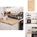 Plan de travail de cuisine bois de chne massif rectangulaire - plan de travail de cuisine - plans de ...