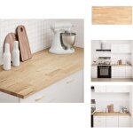 Plan de travail de cuisine bois de chne massif rectangulaire - plan de travail de cuisine - plans de ...
