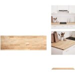 Plan de travail de cuisine bois de chne massif rectangulaire - plan de travail de cuisine - plans de ...