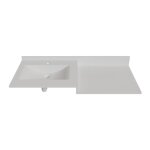 Cuisibane - plan vasque 120 cm en rsine 1 vasque dcentre - atoll