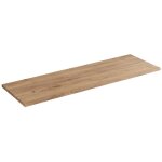 Plan vasque nalya 140 cm ? ch�ne clair ? plateau bois pour grand meuble suspendu