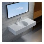 Distribain - plan vasque solid surface r�f : sdpw76