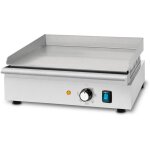 Vertes - plancha lectrique 1700 w en acier inoxydable surface de cuisson lisse 40 x 26 cm, thermostat, ...