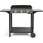 Livoo - plancha gaz sur chariot doc326 - 3 brleurs - vert / noir