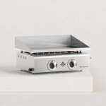 Vivaplancha - plancha gaz flamenco 2 feux inox