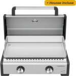 Campingaz - plancha à gaz master 2 pro avec couvercle de cuisson - housse incluse Campingaz - plancha à gaz master 2 pro avec couvercle de cuisson - housse incluse