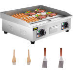 Vevor - plancha electrique 664 x 470 x 220 mm plaque chauffante acier inoxydable avec brosse a huile ...