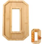 Planche � charcuterie en bois en forme de chiffre ensemble de palettes en bois pour plateau de service ...