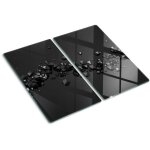 Tulup - planche de cuisine, couvre plaque, verre planche dcouper, verre tremp ? 2 x 30 x 52 cm - 3d ...