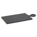 Mobilibrico - planche  dcouper en bois d'acacia noir planche  dcouper rectangulaire