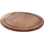 Planche  dcouper en bois d'acacia, ronde,  25 cm