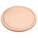 Planche  dcouper en bois de htre naturel de 20 cm, ronde, produit polonais