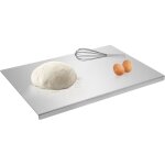 Planche  dcouper, grande planche  dcouper en acier inoxydable pour viande, fruits, lgumes, pain ...