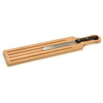 San ignacio - planche  dcouper le pain avec manche en bambou et couteau collection kinvara